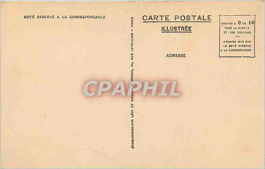 CPA Lourdes la Vierge Couronnee et le Chateau Fort  — Verso