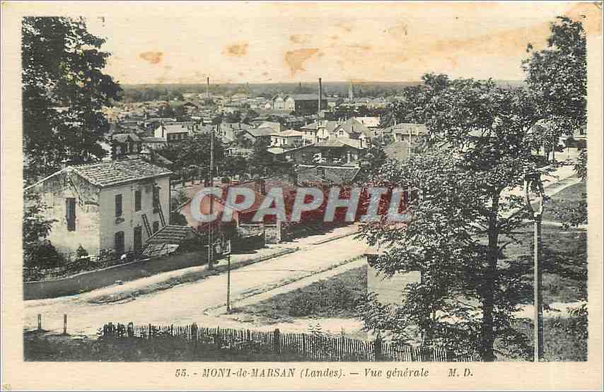 CPA Mont de Marsan Landes vue generale 