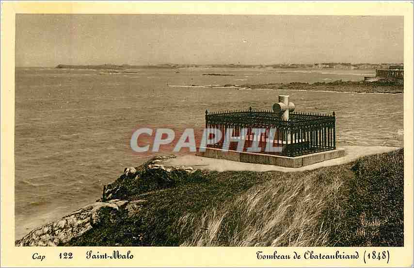 Tombeau de Chateaubriand — Cap 122 — Saint-Malo — éditeur CPAPHIL