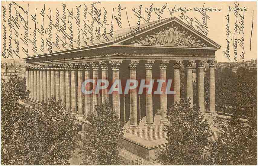 CPA Paris l'Eglise de la Madeleine 