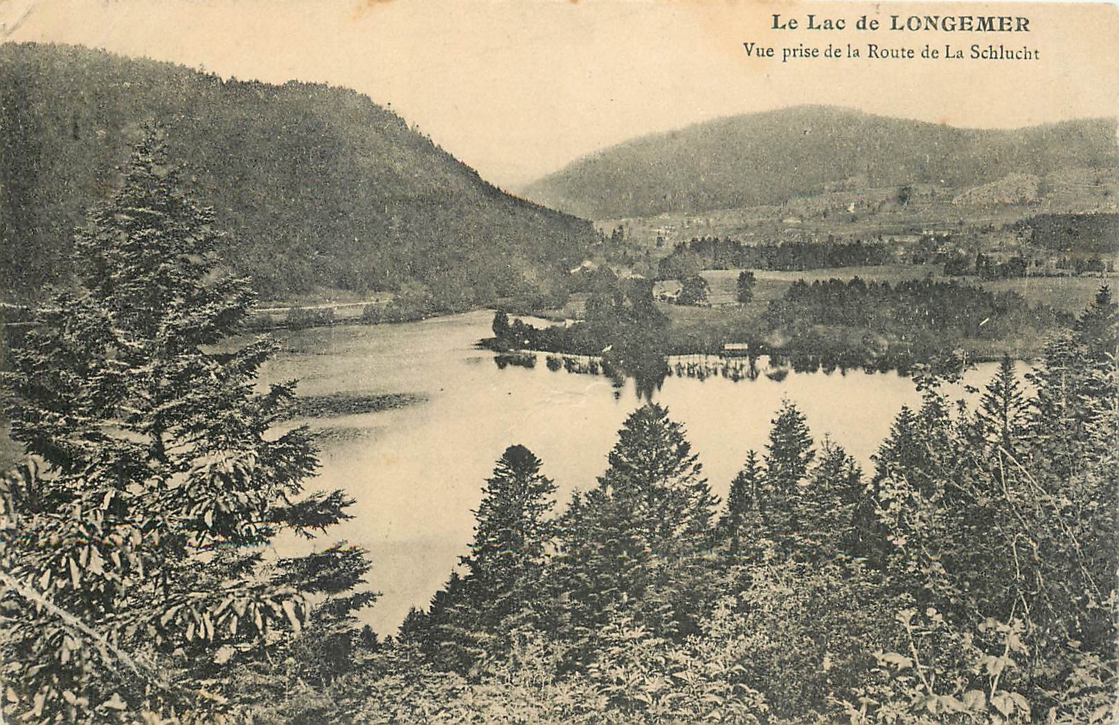 CPA Le Lac de Longemer vue prise de la route de la Schlucht 