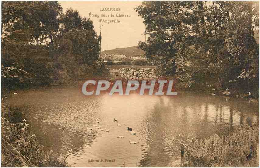 CPA Lompnes Etang sous le Chateau d'Augeville 