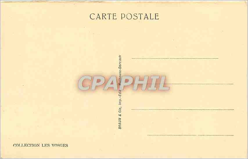 CPA Le Sommet du Ballon d'Alsace  — Rückseite