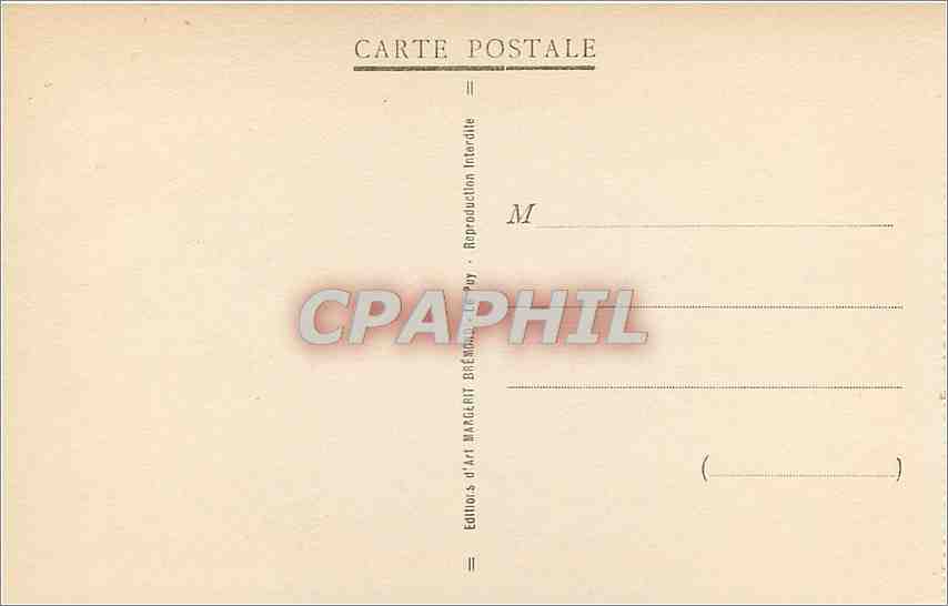 Le Puy - L'intérieur de la Basilique Cathédrale — Une des plus intéressantes églises de France (Mon. hist. roman classé IVe et XVes.) — Éditions d'Art Margerit, n° 3135 — Verso