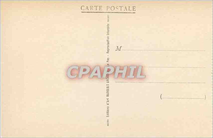 CPA Basilique Cathedrale de N D du Puy la Vierge Noire  — Rückseite