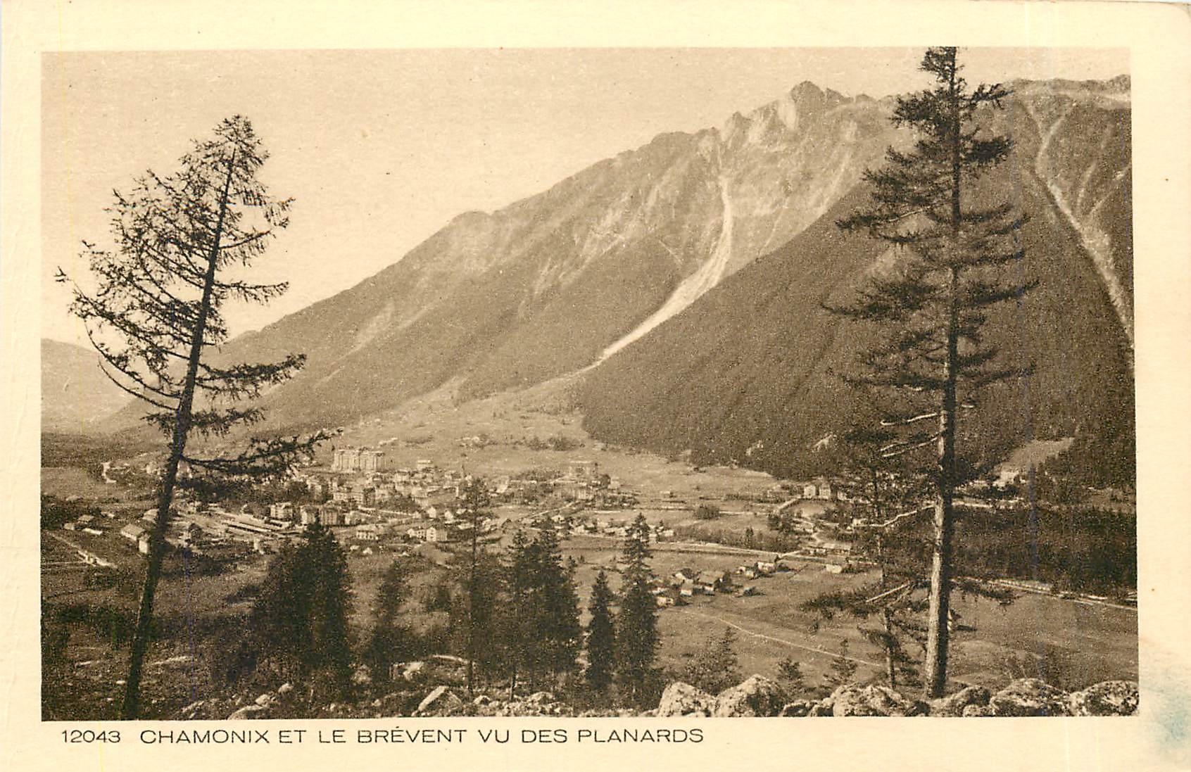 CPA Chamonix et le brevent vu des Planards 