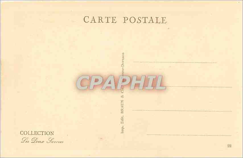 CPA Chamonix et le brevent vu des Planards  — Verso