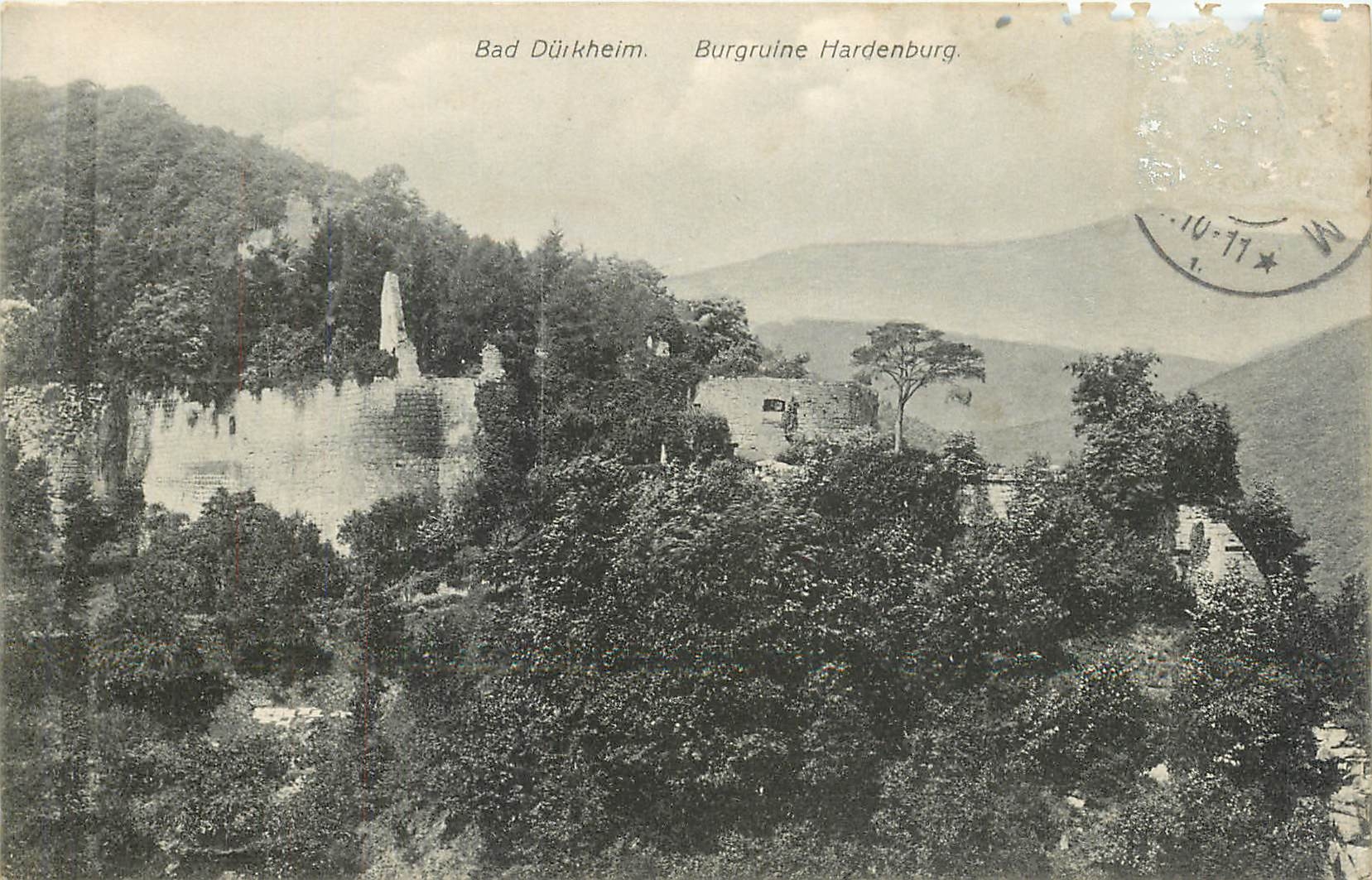 CPA Bad Durkheim Burgruine Hardenburg 