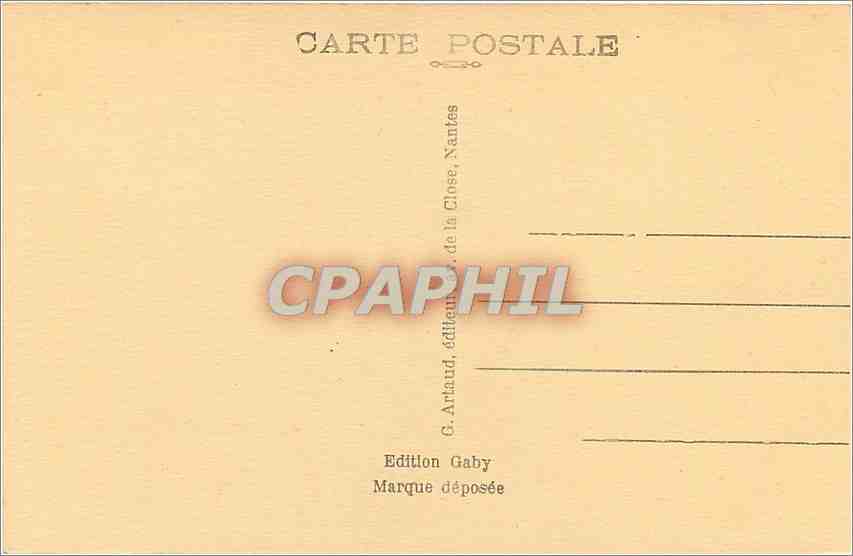 CPA Saint Anne d'Auray Morbihan la fontaine miraculeuse  — Verso