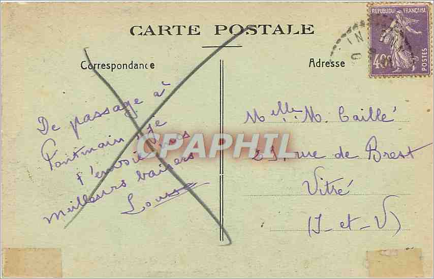 CPA Pontmain la basilique cote sud est  — Rückseite