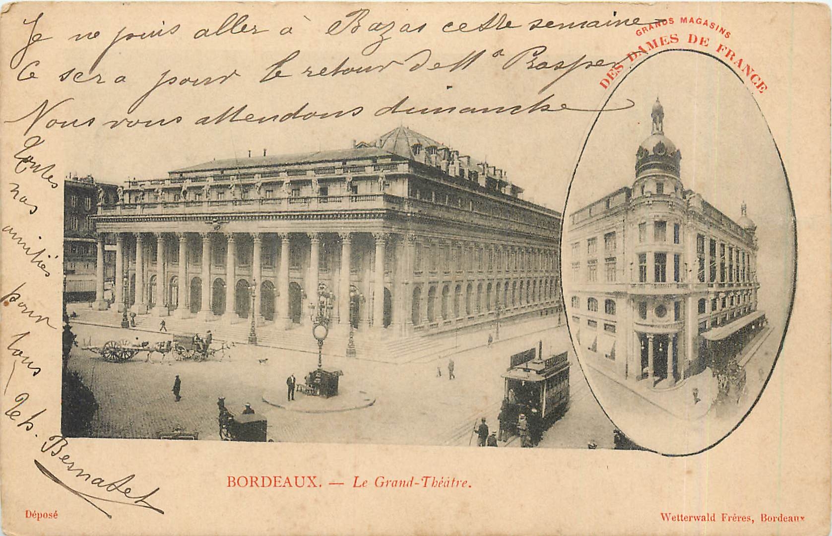 Bordeaux — Le Grand-Théâtre — Wetterwald Frères, Bordeaux