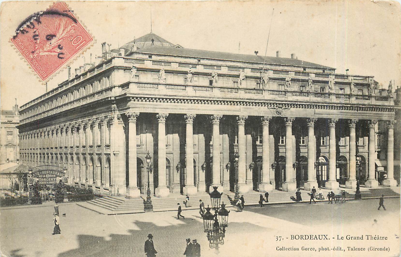 CPA Bordeaux le grand theatre 