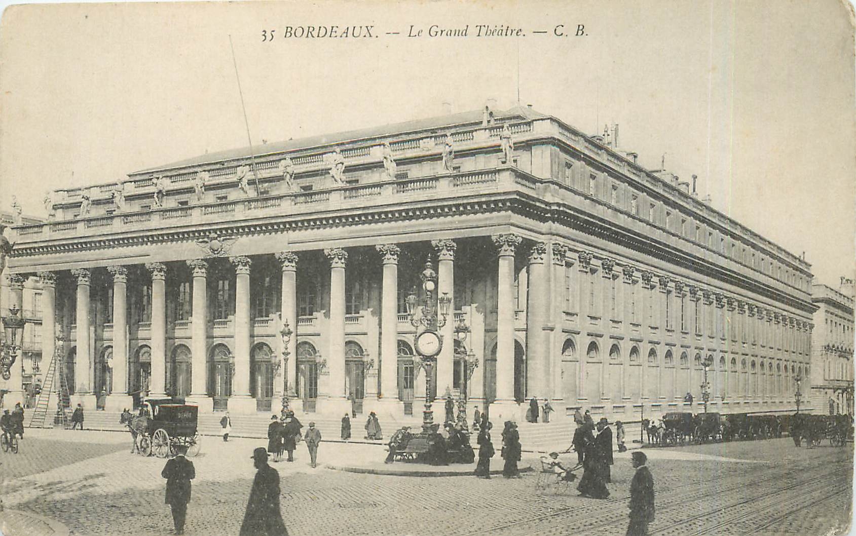 CPA Bordeaux le grand theatre 
