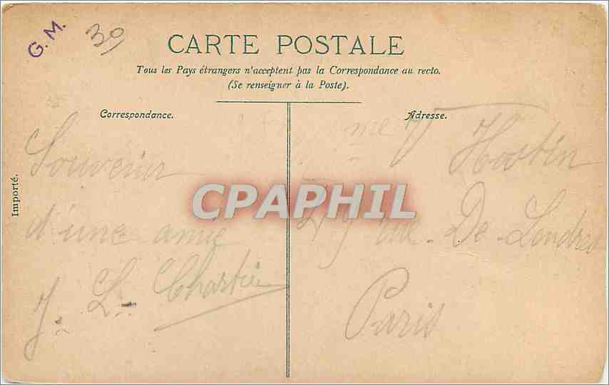 CPA Phare — Rückseite