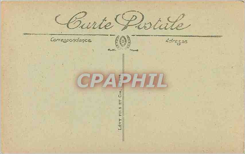 CPA Bordeaux Monument des Girondins  — Verso