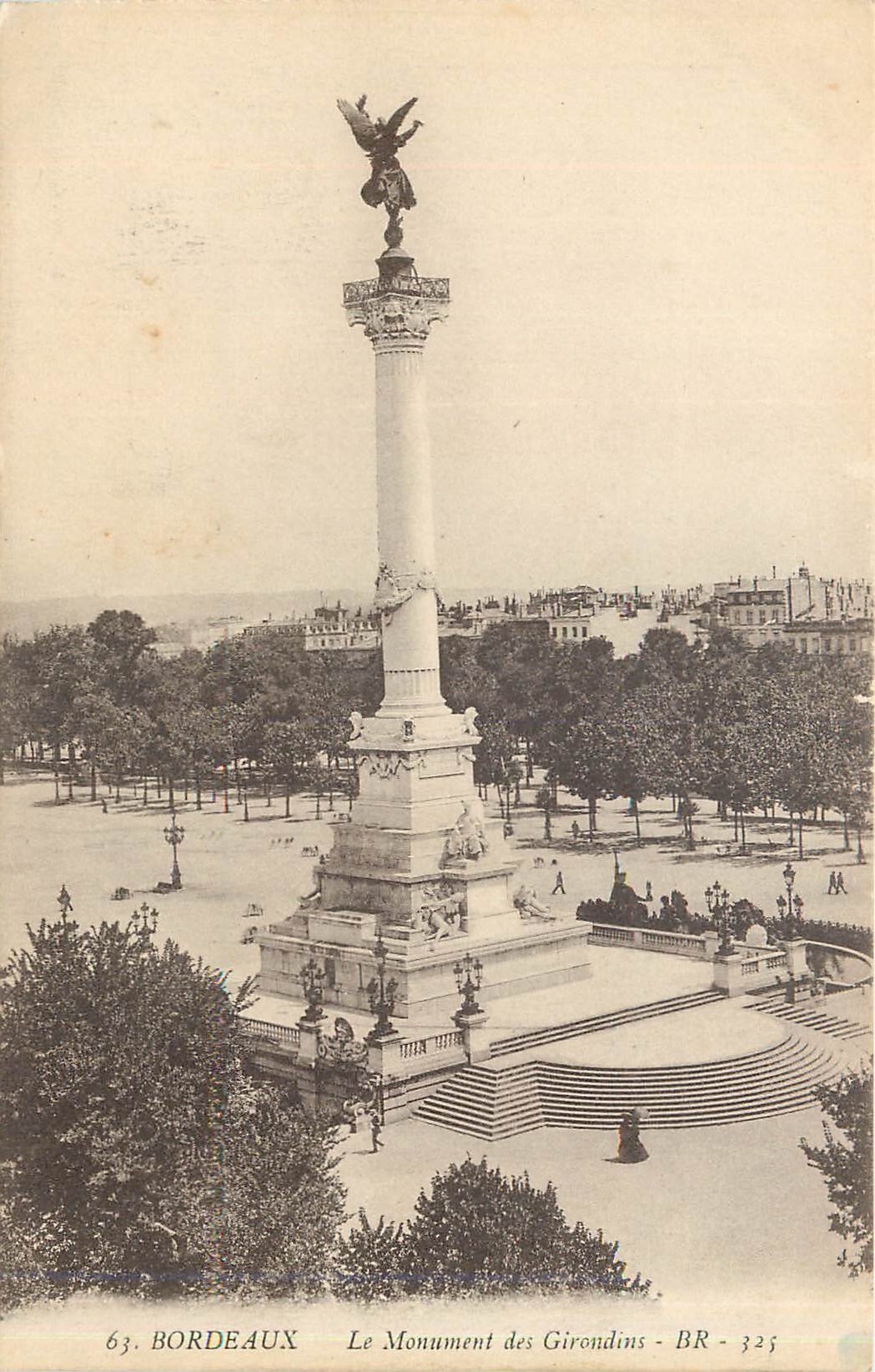 CPA Bordeaux le Monument des Girondins 