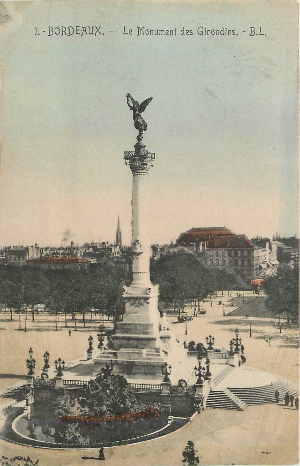CPA Bordeaux Monument des Girondins 