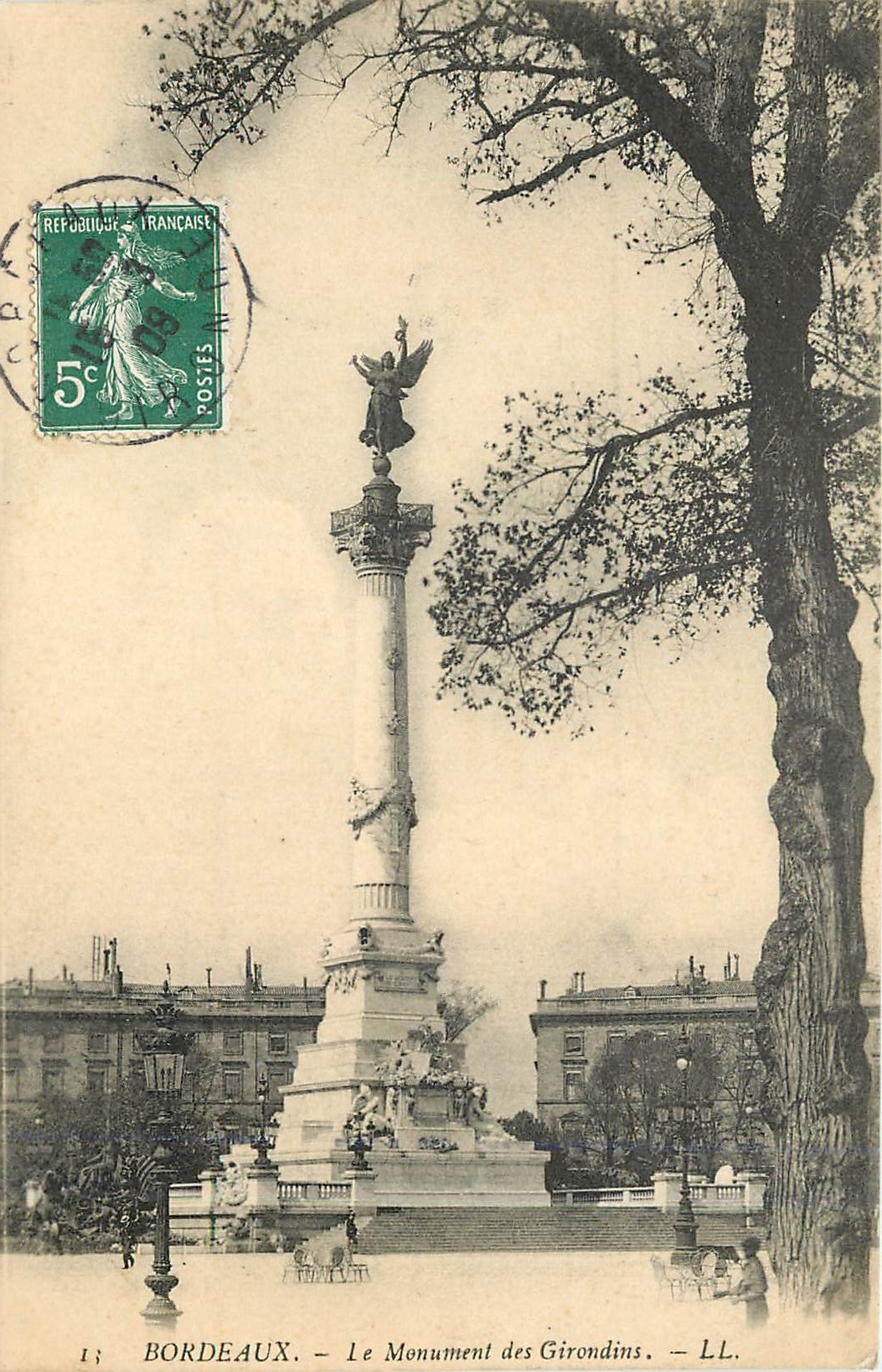 CPA Bordeaux le Monument des Girondins 