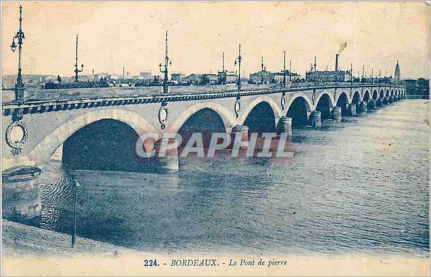 CPA Bordeaux le Pont de Pierre 