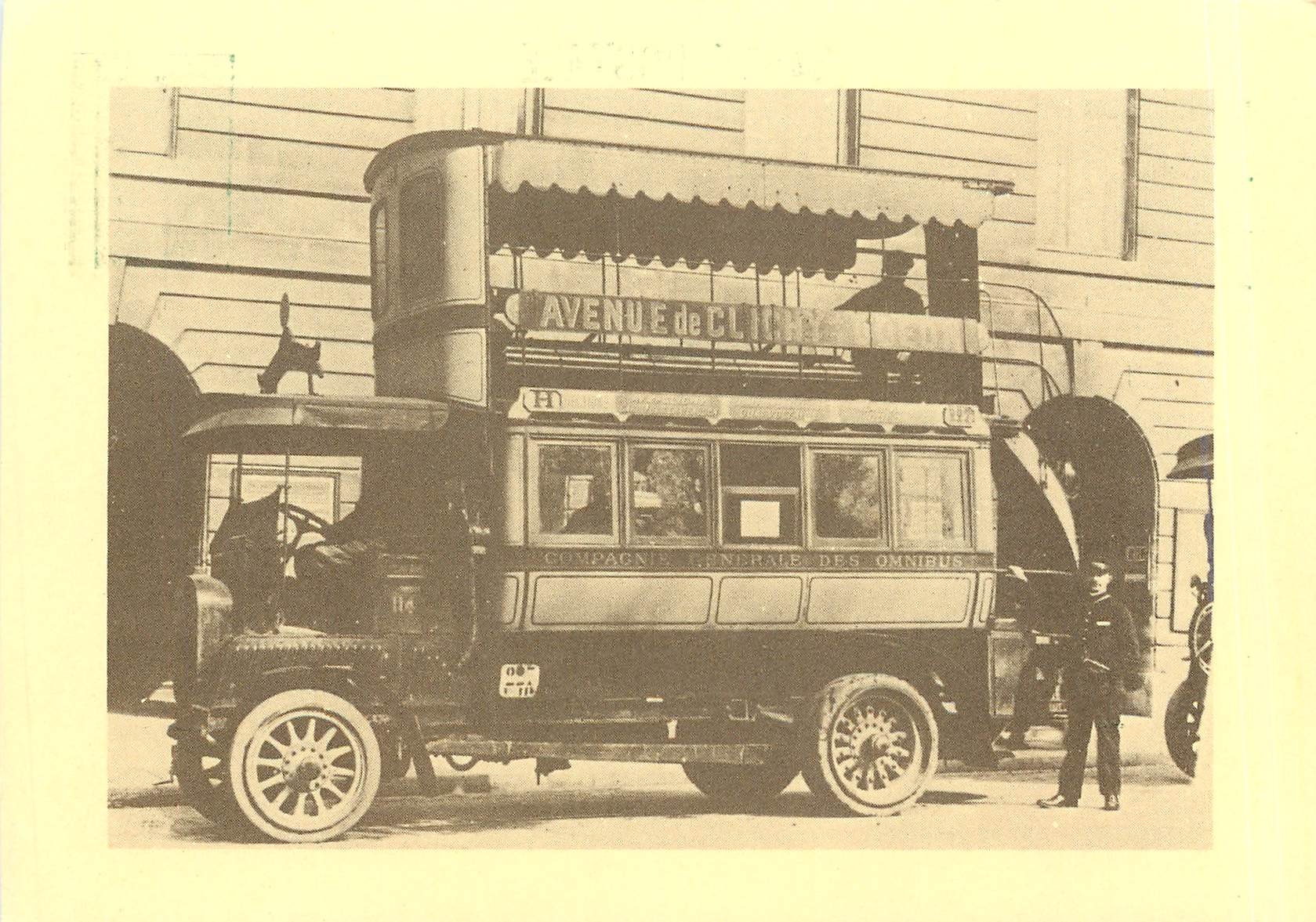 CPM 1906 premier autobus parisien type P2 de la CGO 