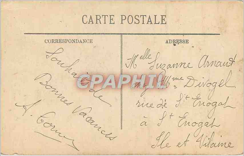 CPA Guerre Europeenne 1914 Le crime de Reims Rue des Cordeliers — Rückseite