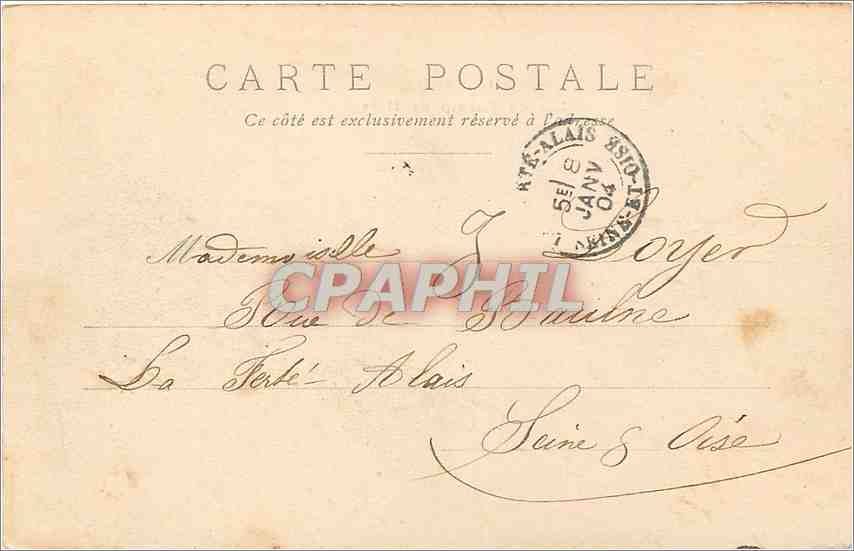 CPA Paris Lac du Champ de Mars  — Rückseite