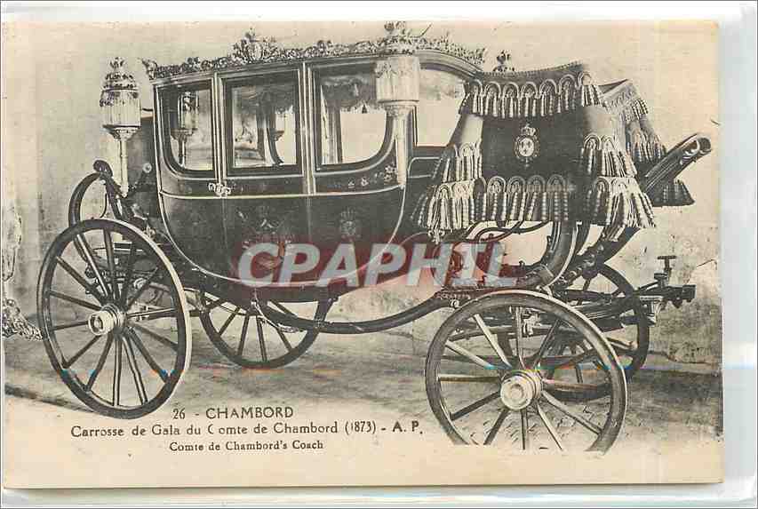 Carrosse de Gala du Comte de Chambord (1873) — A.P. — Chambord