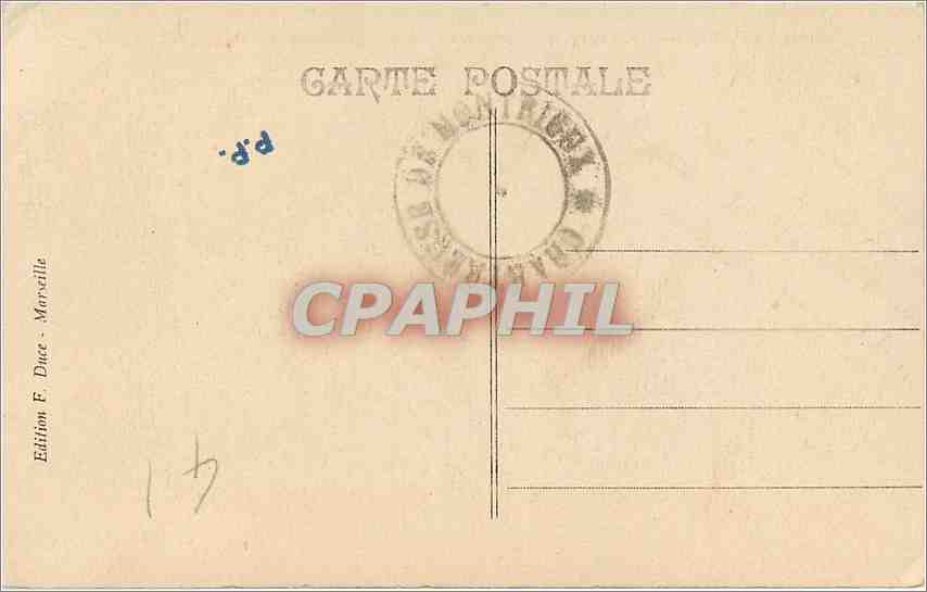 Chartreuse de Montrieux — Armoiries des Comtes de Valbelle dans la Chapelle des Reliques — Édition F. Duce, Marveille — Verso