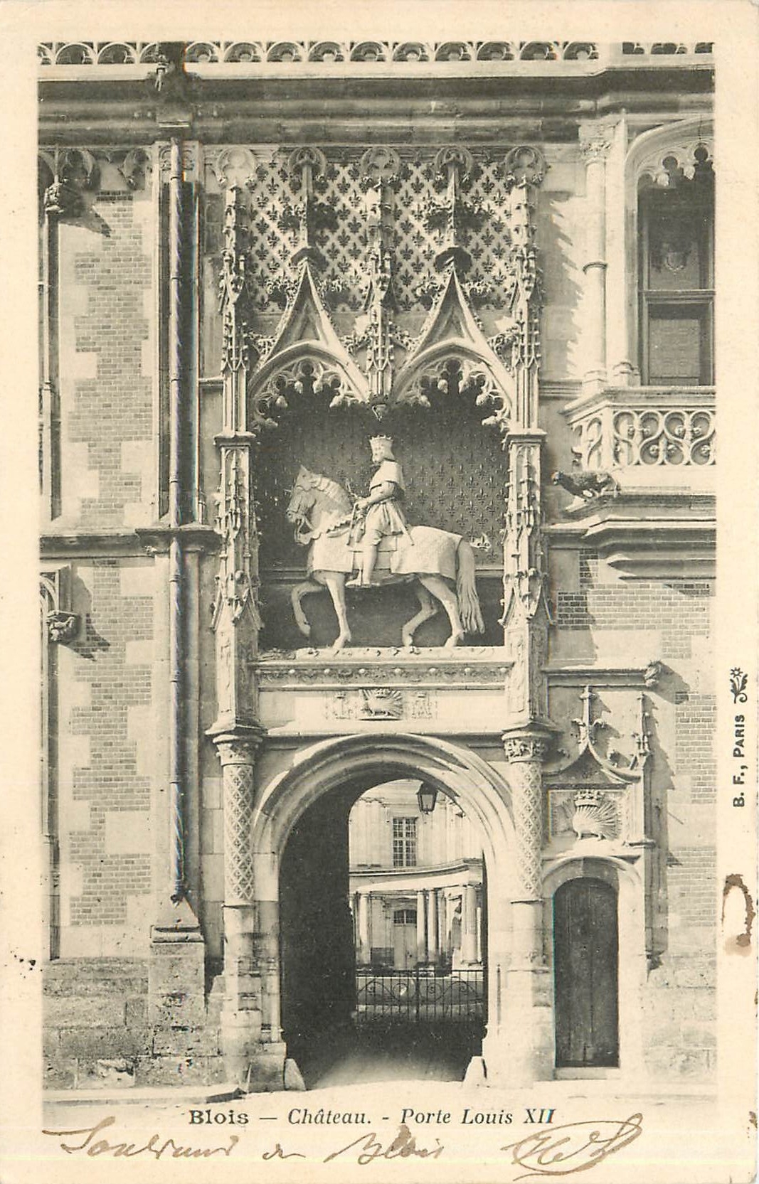 CPA Blois Chateau Porte Louis XII 
