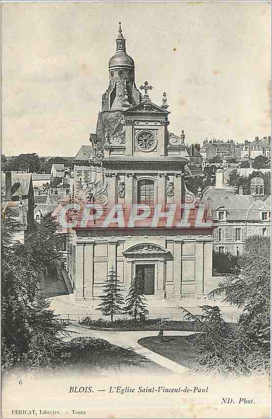CPA Blois l'Eglise Saint Vincent de Paul 