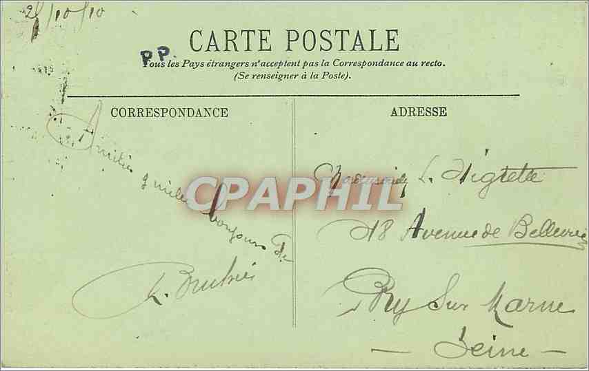 CPA Blois le Chateau la Facade Francois Ier  — Verso