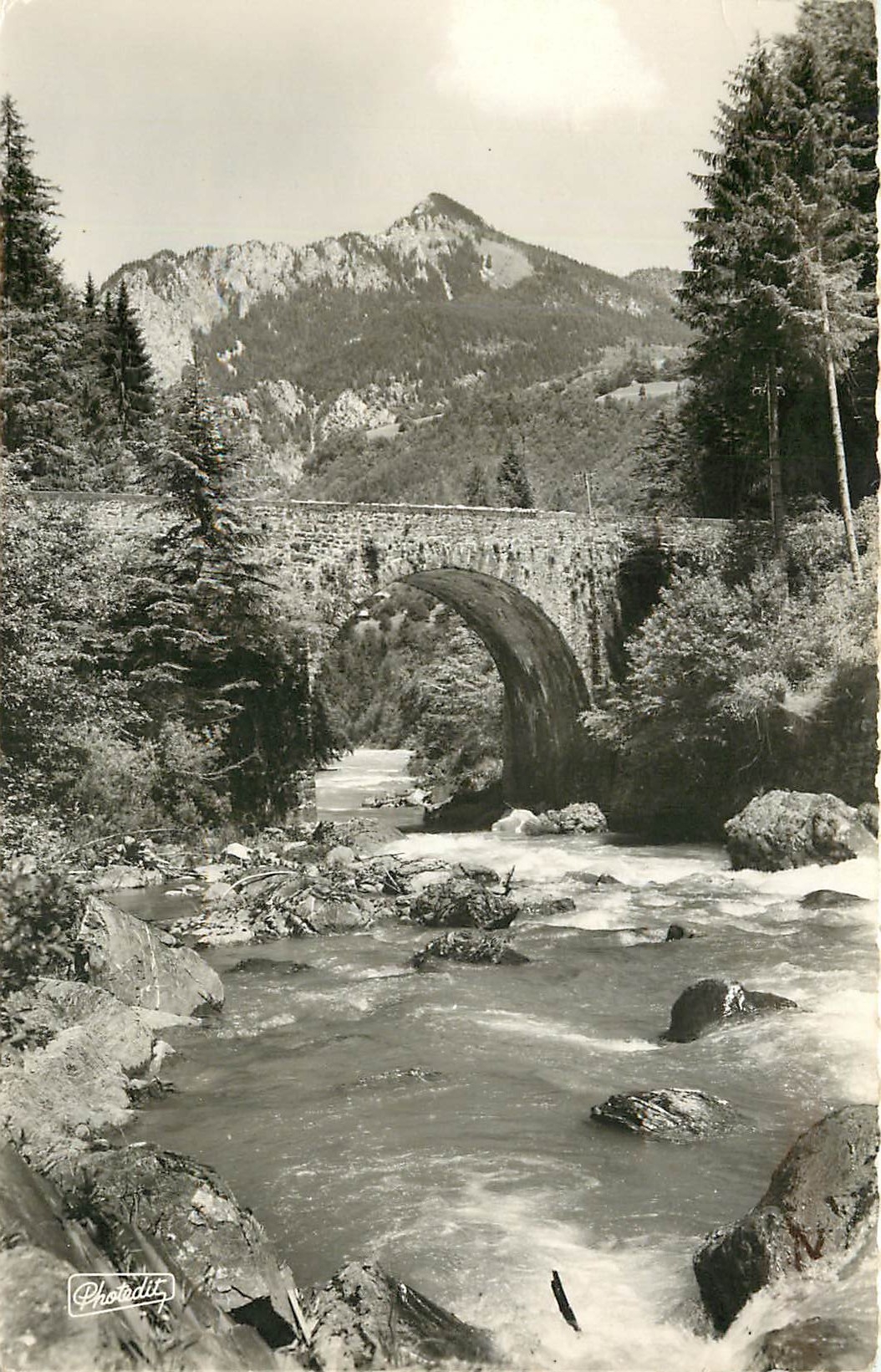 Le Vieux Pont dans les Gorges — Image des Alpes — Photodit