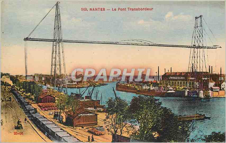 CPA Nantes le pont transbordeur 