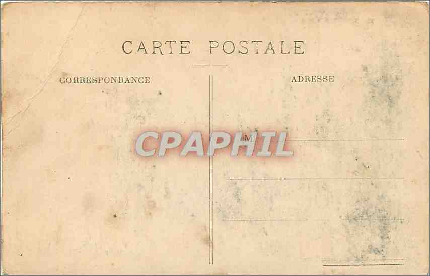 CPA Tours hotel de ville  — Rückseite