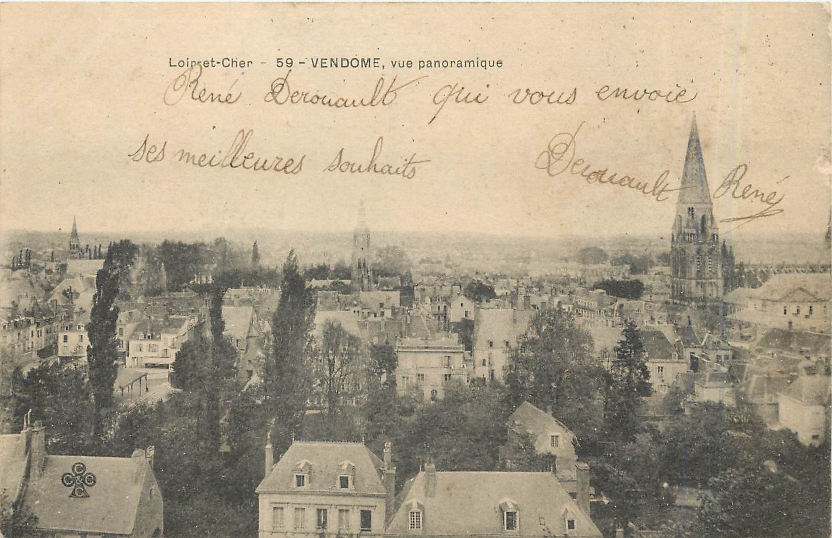 CPA Loiret Cher Vendome vue panoramique 