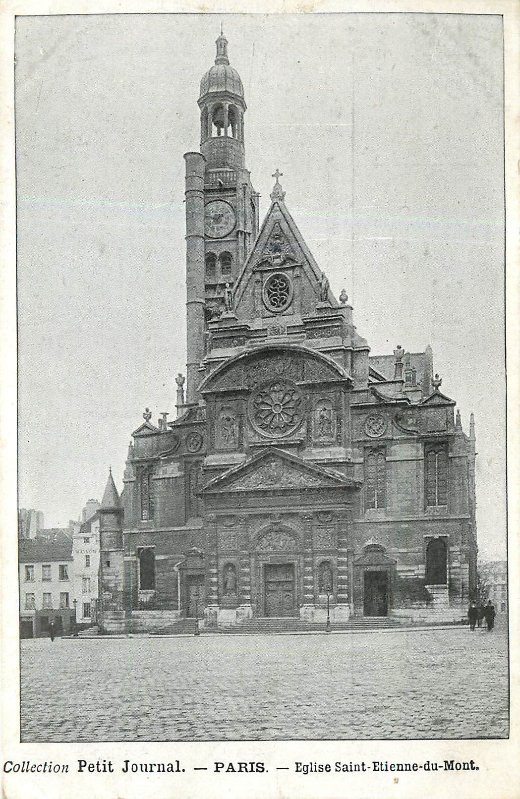 CPA Collection petit journal Paris Eglise Saint Etienne du Mont 