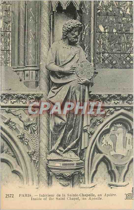 CPA Paris Interieur de la Sainte Chapelle un Apotre 