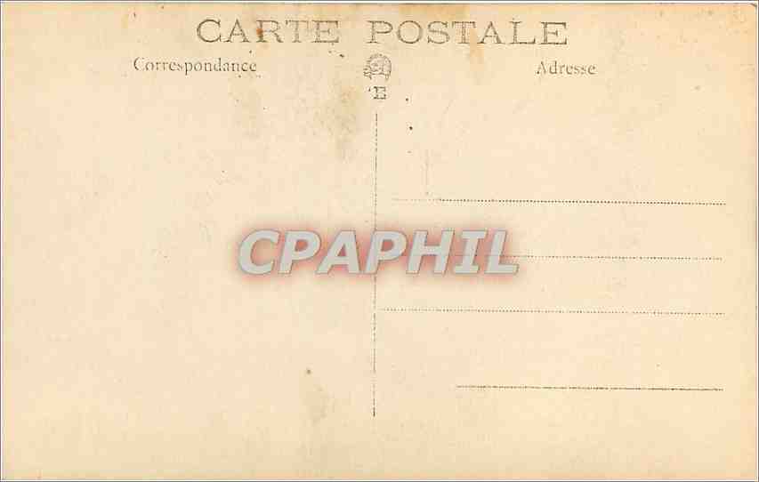 CARTE PHOTO Personnages — Rückseite