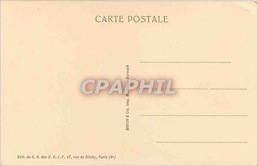 CPA Sur ton enfant sauveur clement des le matin pose la main verse en mon ame ta douce paix mon coeu — Rückseite