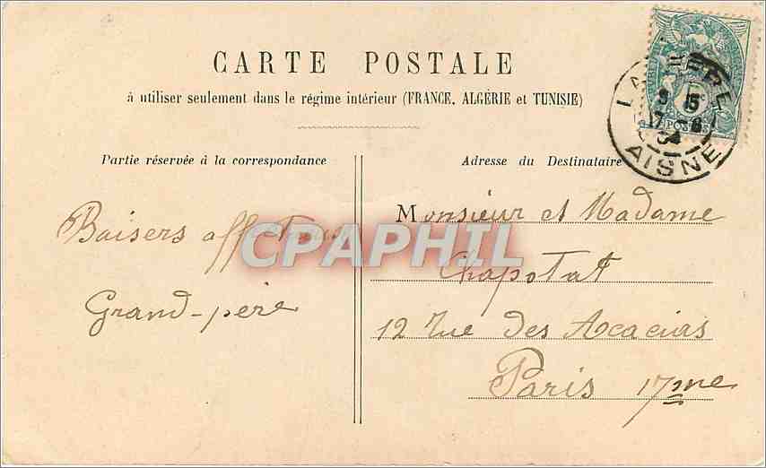 CPA Comme c'est loin la grande ville Enfant — Verso