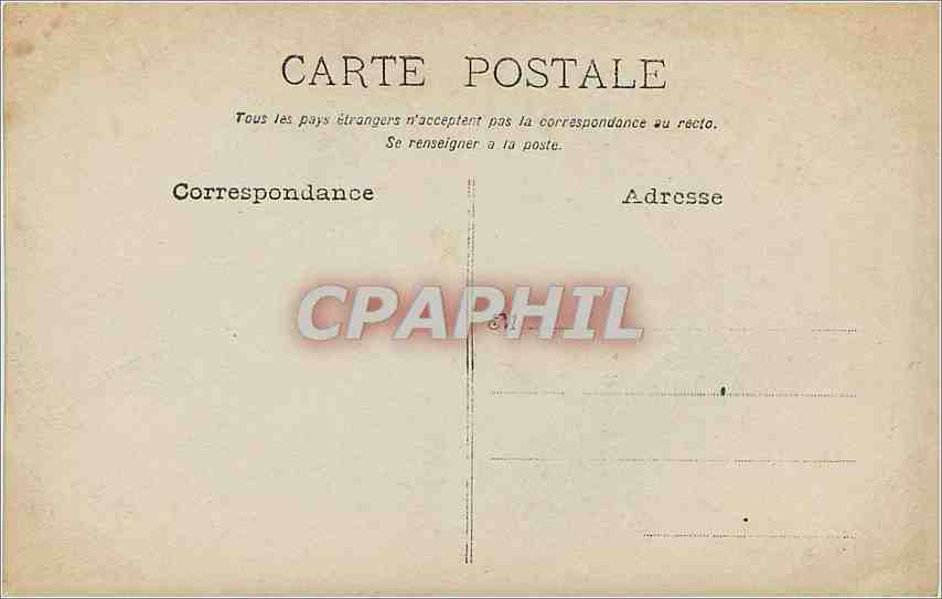CARTE PHOTO Maison — Rückseite