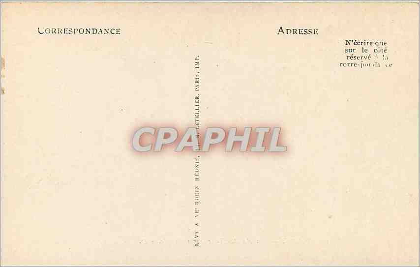 CPA Paris la Sainte Chapelle la Crypte  — Verso