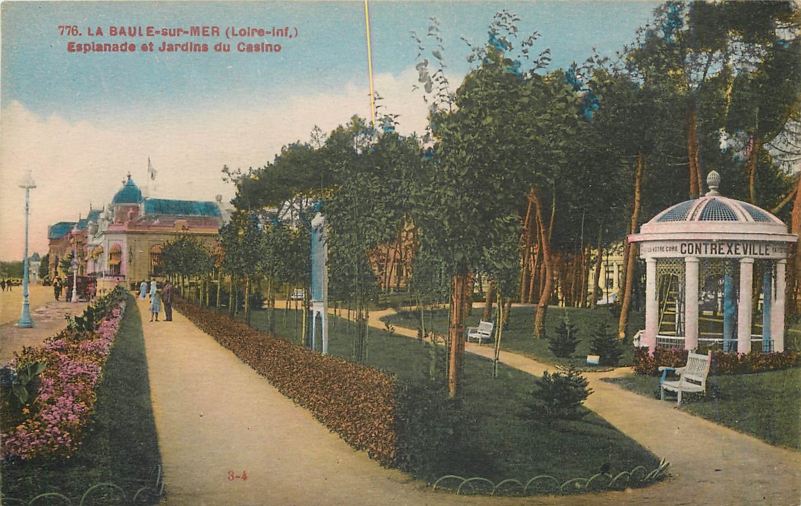 CPA La Baule sur Mer Loire Inf esplanade et jardins du Casino 