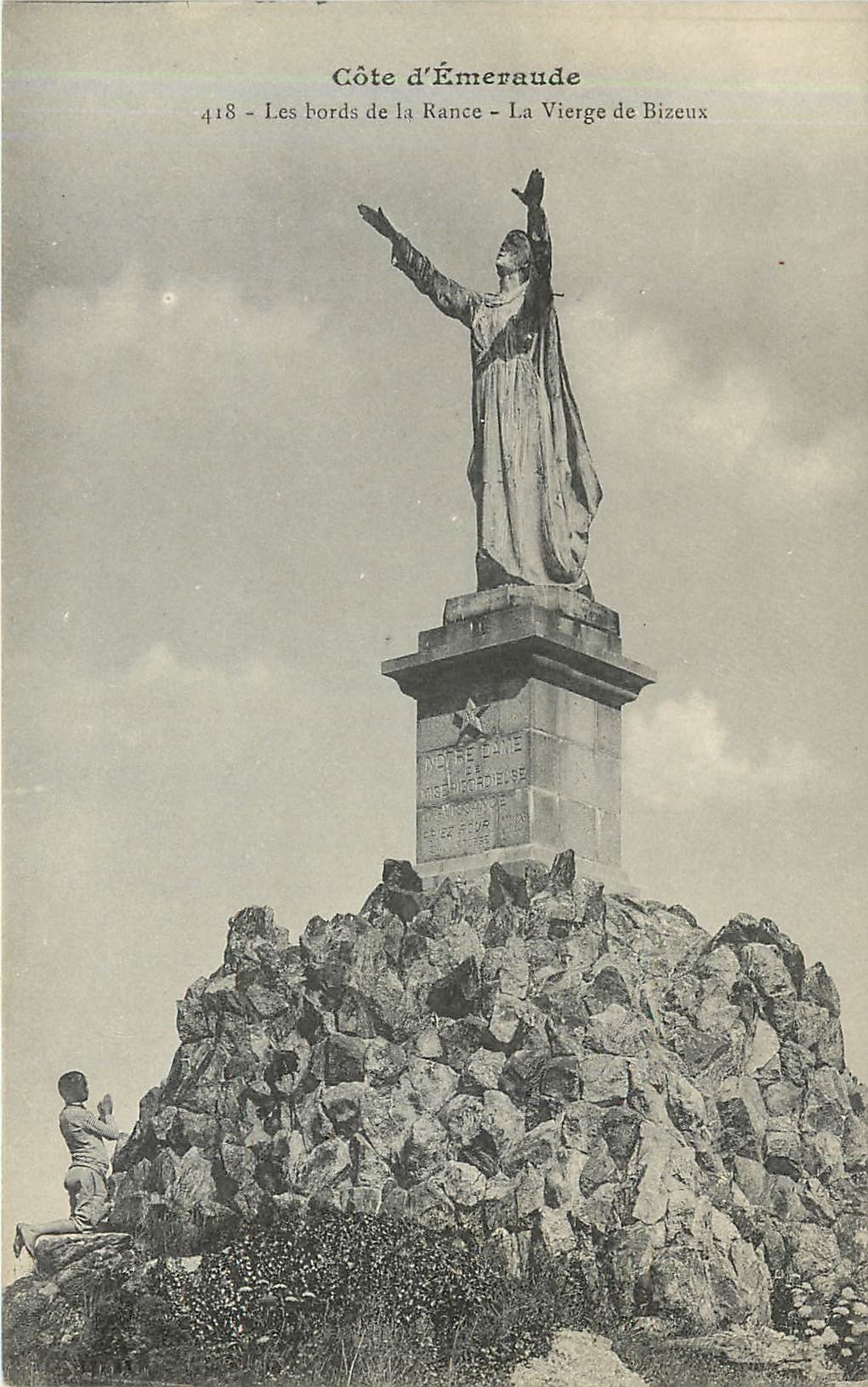 CPA Cote d'Emeraude les bords de la Rance la Vierge de Bizeux 