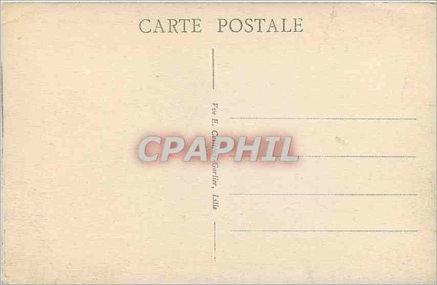 CPA Lille vue d'ensemble sur l'ancienne et la nouvelle Bourse  — Back