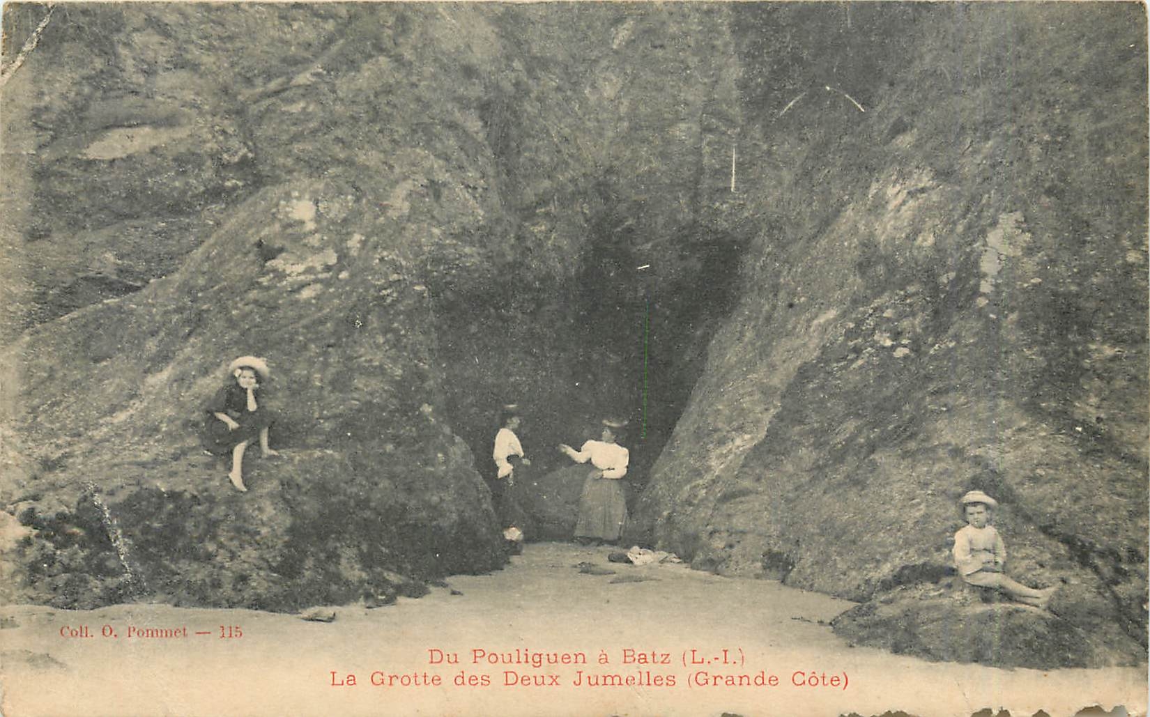 La Grotte des Deux Jumelles (Grande Côte) — Du Pouliguen à Batz (L.-I.) — Colf. O. Pommet — 115