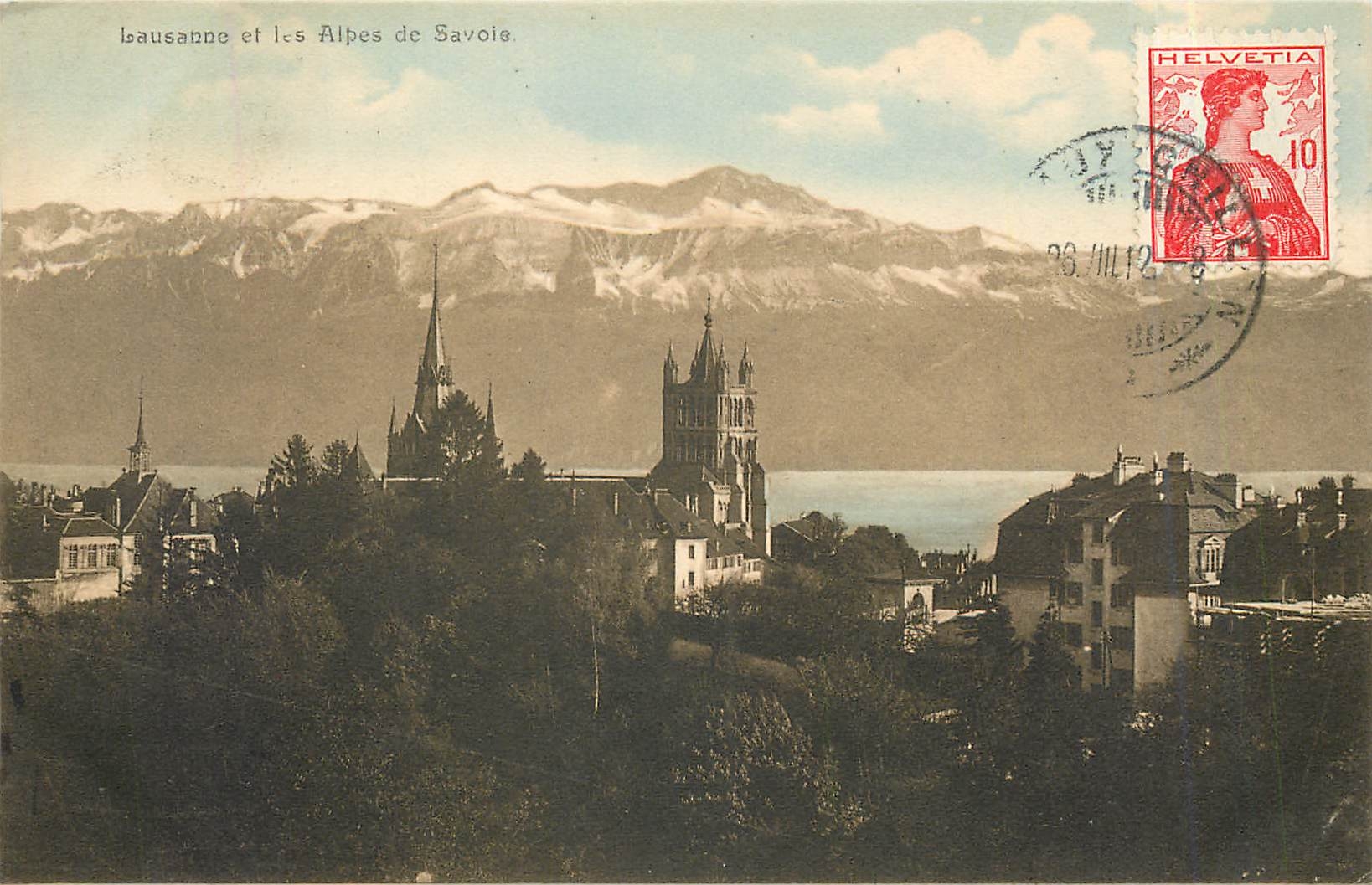 CPA Lausanne et les Alpes de Savoie 