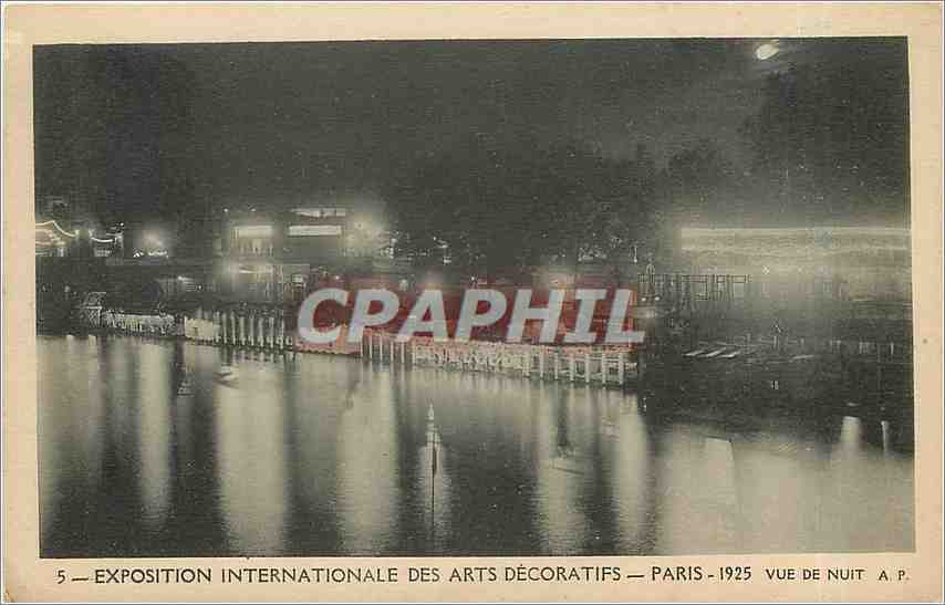 Exposition internationale des arts décoratifs — Paris 1925 — Vue de nuit — A.P.