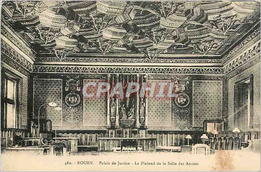 CPA Rouen Palais de Justice le Plafond de la Salle des Assises 