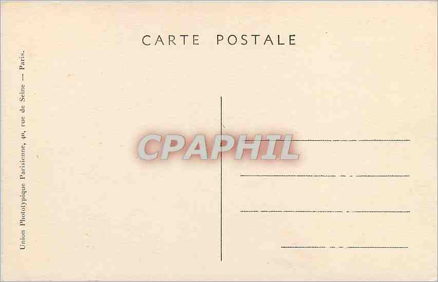 CPA Automobile  — Rückseite